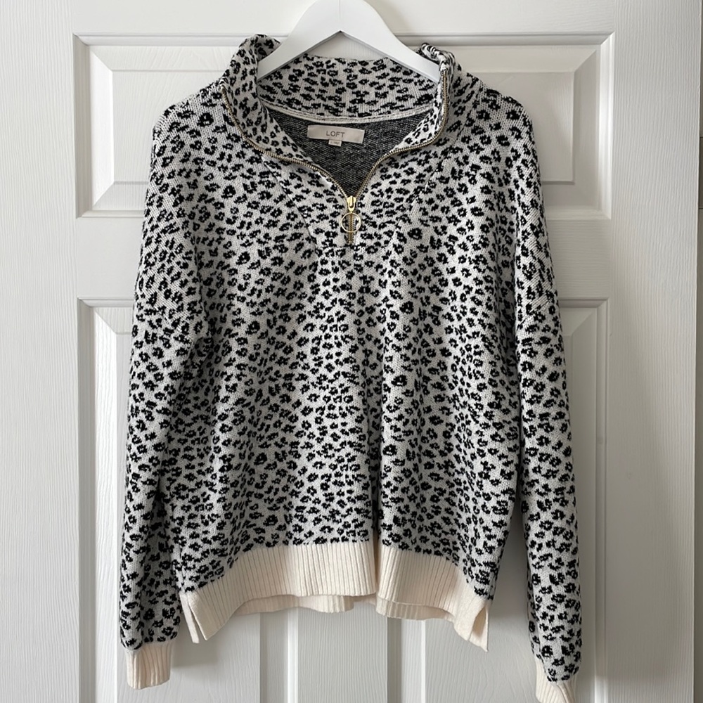 Loft zip sweater